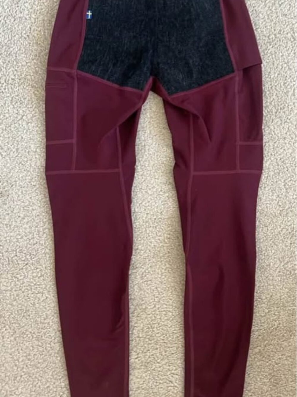 Fjallraven Abisko Trekking Tights Burgundy (S) - Picture 2 of 6